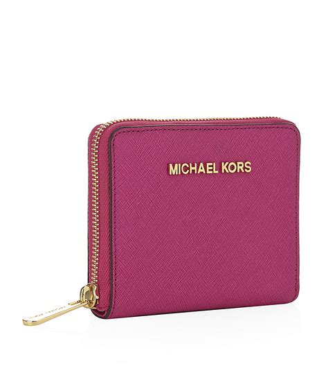 jet set small logo wallet michael kors|michael kors small zip wallet.